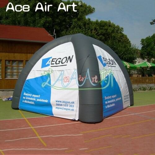Wholesale inflatable spider tent,5m diameter 4 legs with free printing and full covers for outdoor party and trade shows