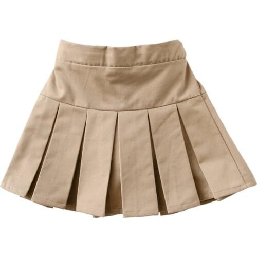 Khaki Y2K Pleated Skirts Women Vintage 90s Aesthetic Girl Mini Skirt Cute Kawaii Clothes Girls' School Uniform Short Skirt Teens