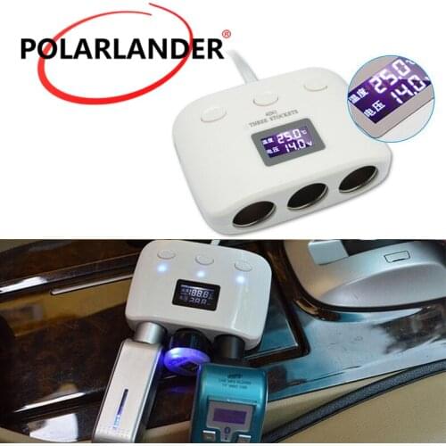 Arrive Dual USB square car cigarette lighter socket Charger 12 V output adapter Auto Parts for mobile phones