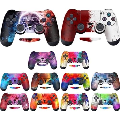 Anti-slip Protection Cover Case Skin Sticker For PlayStation 4 PS4 Controller Gameing Accessories with Lights Stickers
