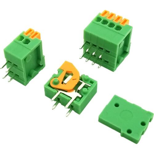 30pcs PCB Spring Terminal Block 2.54mm Pitch, Vertical 141V-2.54 ,IEC130V6A CE Rohs UL150V2A 26-20AWG