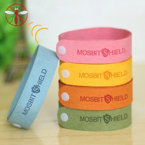 Behogar 12pcs Adjustable Natural Citronella Non-Toxic Mosquito Repellent Bracelet Wristbands for Kids Adults Outdoor Camping