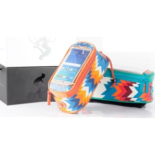 ROSWHEEL Wings Series Clycling Bicycle Pannier Frame Front Tube Waterproof Colorful Cell Phone Bag Cycling Holder Bag Pouch