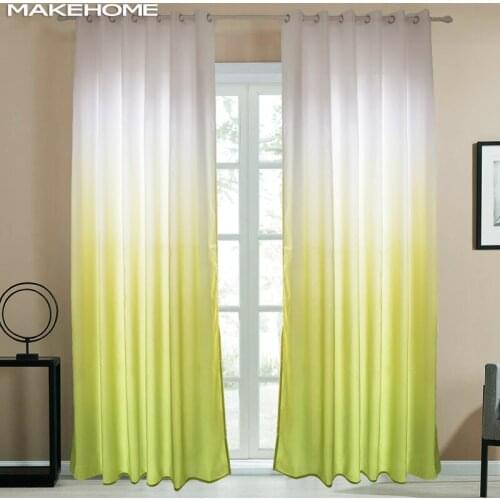 MAKEHOME Gradient Printed Mordern Curtain for Living Room Special Wood grain Window Curtains for Bedroom Kitchen Drapes