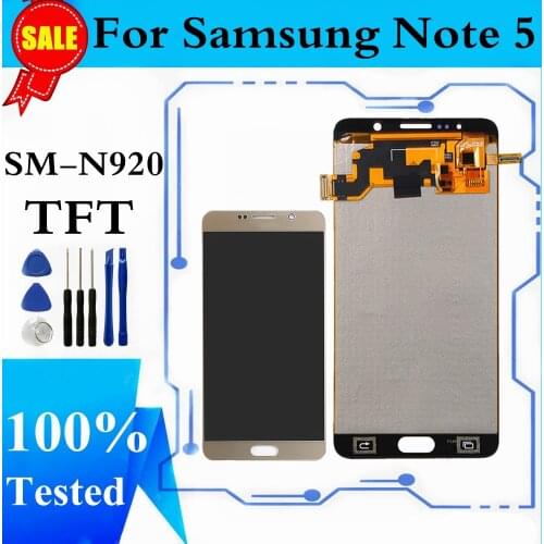 TFT LCD Display For SAMSUNG Note 5 N920A N920 LCD Display Touch Screen Digitizer Assembly For SM-N920 Display Replacement