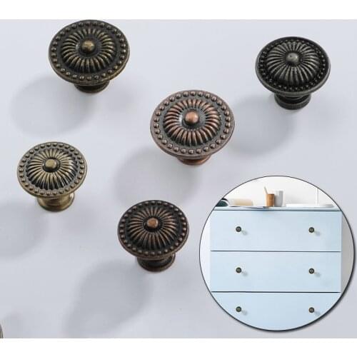 1Pcs Vintage Cabinet Handles Glass Drawer Knobs Kitchen Cupboard Knobs Retro Dresser Pull Dresser knobs