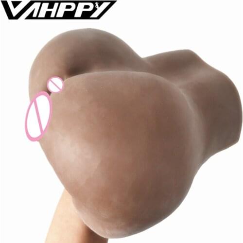 2.5kg Dark brown Big ass Male masturbator Pocket pussy Adult Sex toys for men Masturbatings Artificial vagina Anal Silicone sex