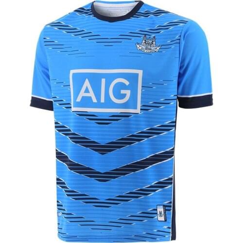 2021 Dublin Short Sleeve Training Top Blue 2021/22 IRELAND DUBLIN TRAINING RUGBY JERSEY size S--5XL