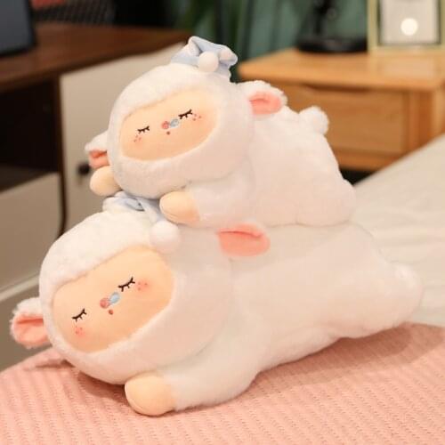 30/45cm Kawaii Sheep Plush Toys Cute Fully Stuffed Soft Alpaca Pillow Baby Kids Appease Cushion for Girls Birthday Xmas Gifts