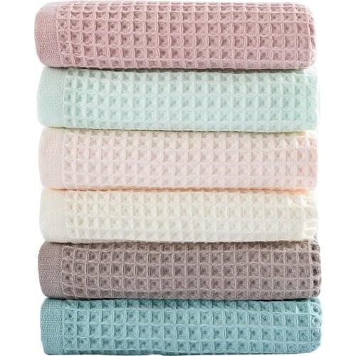 34*34cm square waffle hand towel cotton kitchen textile towel soft tea towel