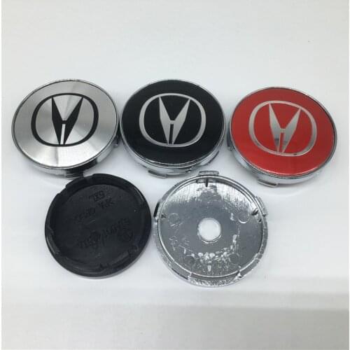 4pcs/lot 56mm 60mm Car Wheel Decoration TLX CDX MDX RDX ZDX TL TLX TLX-L RLX TSX RSX NSX Cool Alloy Hub Center Cover Sticker