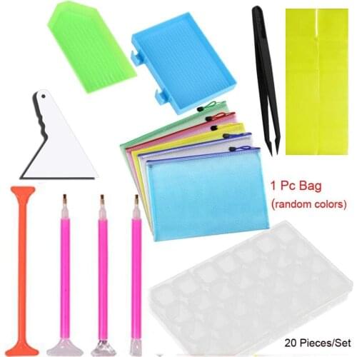 5D Square Round Diamond Painting Tools and Accessories Roller Kits Diamond Embroidery Box for Adults or Kids