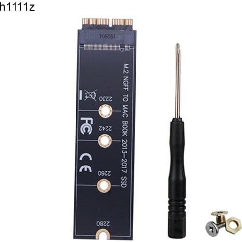 M.2 NVME SSD Adapter Converter for MacBook Air 2013 2014 2015 2017 A1465 A1466 Pro A1398 A1502 A1419 2230-2280 NVME/AHCI M.2 SSD