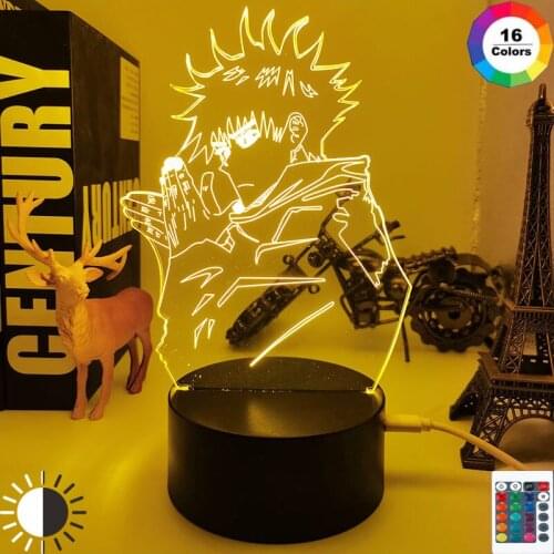 Anime Lamp Megumi Fushiguro Light Jujutsu Kaisen Led Night Light for Birthday Gift Jujutsu Kaisen Megumi Fushiguro Lamp