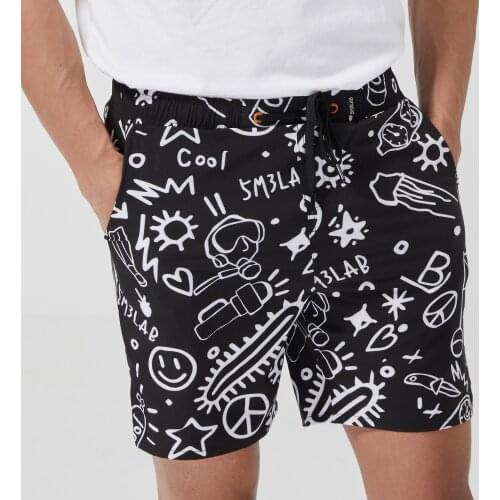 Quick-drying Mens Beachwear Plus Size Swimsuit Men 2020 Printing Bathing Suit Summer Beach Swim Pants Mens Swimwear Shorts