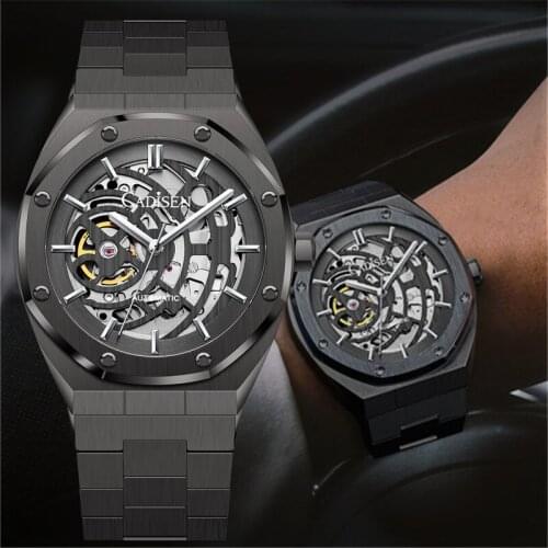 2020 CADISEN Men Mechanical Wristwatches Stainless Steel Waterproof Sports Men Watches Business factory dropshipping Outlet 8183