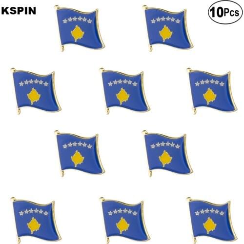 KOSOVO Flag Lapel Pin Flag badge Brooch Pins Badges 10Pcs a Lot