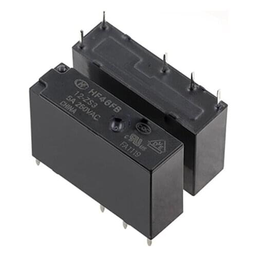 HOT NEW 12V relay HF46FB-12-ZS3 HF46FB 12 ZS3 HF46FB12ZS3 Small and small power relay DC12V 12VDC 12V 5A 250VAC 5PIN
