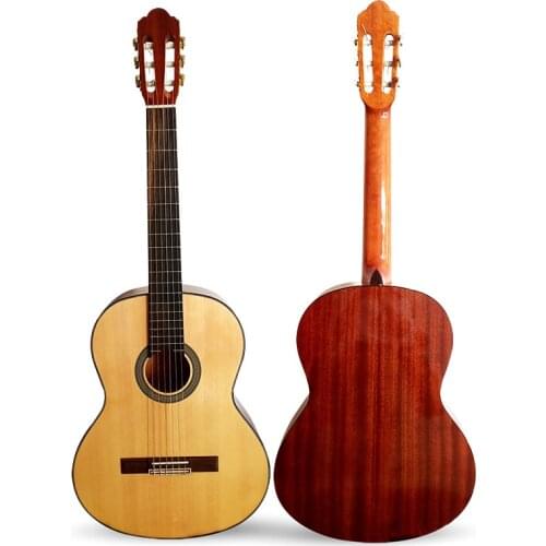 Classical Guitar 39 inch Picea Asperata Solid Classical Guitar 6-String Guitar Concert Musical Instrument for Adult GuitarCGT325