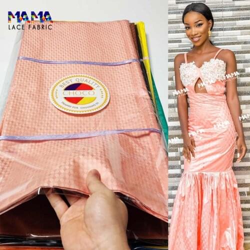 2021 High Quality Senegal Team Bazin Riche Getzner Fabrics African Gambia Jacquard Basin Noble Women Wedding Dresses Material
