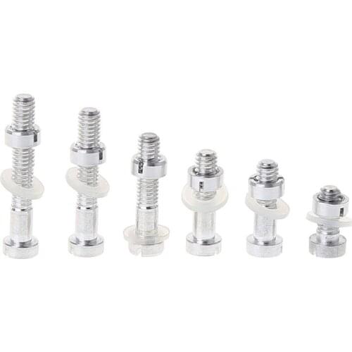 6Set/Bag Universal Turntable Headshell Cartridge Mounting Kit Metal Screws Bolts Nuts Washers Accessories T84D