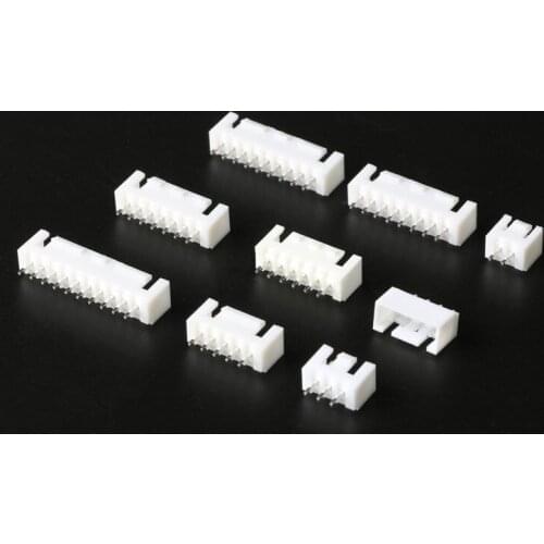 100pcs XHB2.54 connector with buckle straight needle socket rubber shell reed 2/4/6/7/8-10P 2.54mm connector