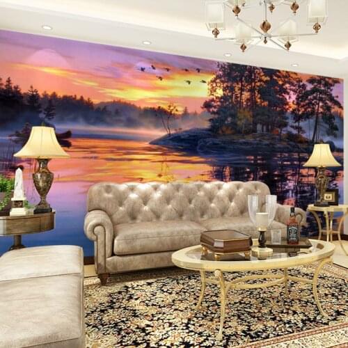Beibehang beautiful landscape scenery pattern murals wallpaper foto murales for room wall decor home improvement papel de parede