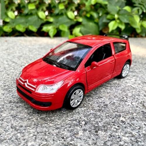Diecast 1:32 Scale Citroen C4 Coupe Alloy Simulation Car Model Adult Collection Decoration Gift Hot Childrens Toy Car
