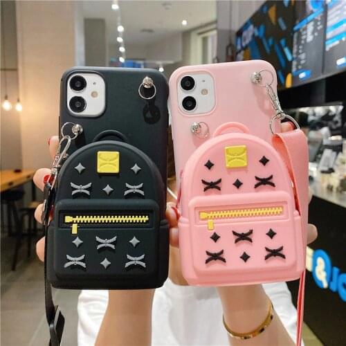 Cute 3D Wallet DIY Case For Apple iPhone 11 12 Pro Max XR XS X 6 6S 7 8 Plus SE 2020 Soft Bags Cover
