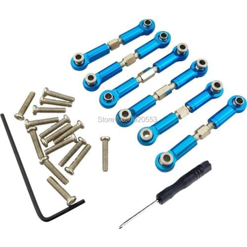Wholesale WLtoys Upgrade Metal Adjustable Pull Rod Linkage A959-03 Parts Parts For WLtoys A959 A969 A979 K929 RC 1/18 Car