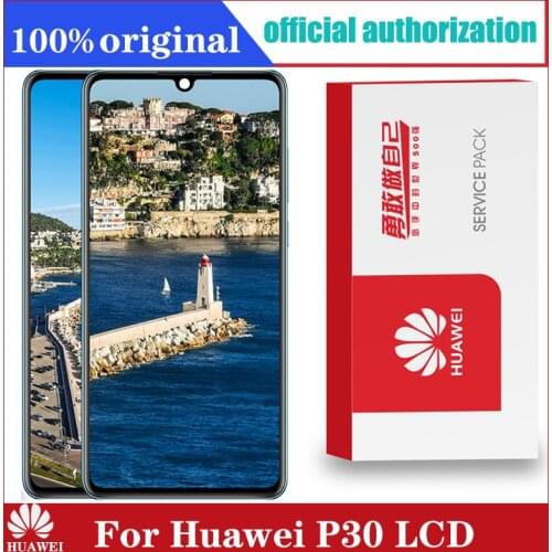 Original 6.1" Display with frame Replacement for Huawei P30 LCD Touch Screen Digitizer Assembly ELE-L29 ELE-L09 ELE-AL00 ELE-L04