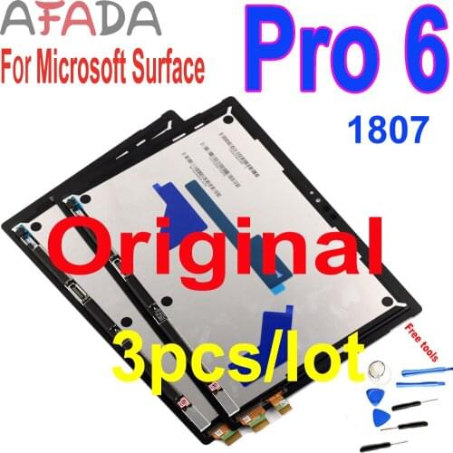 Original LCD For Microsoft Surface Pro 5 1796 Pro 6 1807 LCD Display Touch Digitizer Assembly For Surface pro5 Pro6 LP123WQ1 LCD