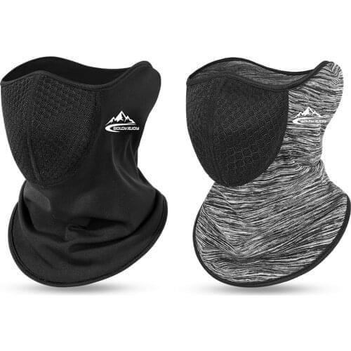 Hiking Neck Cover Bandana Men Tube Scarf Half Windproof Cover Gaiter Neck Warmer Cycling Running Hunting Bicycle Women