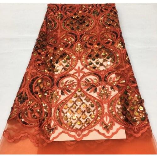 Popular Sequin Lace Fabric 2021 High Quality African Lace Fabric And Sequin French Lace Fabric For Woman Wedding XX4342