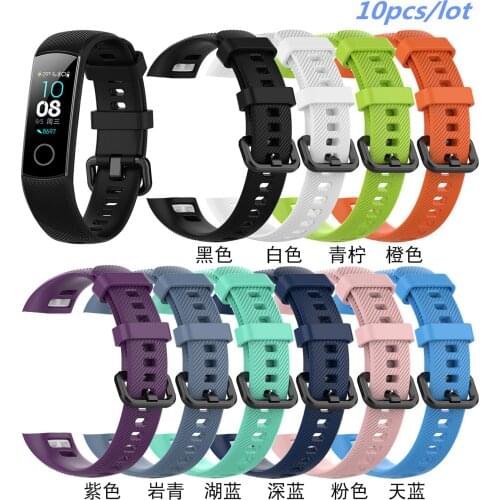 10pcs/lot Wristwatch Band Bracelet Strap for Huawei Honor 4 Smart Bracelet Wrist Band Strap Belt