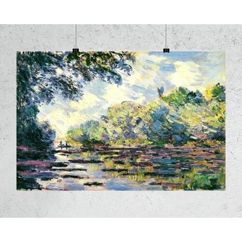 H376 Silk Poster Home Decoration Claude Monet Water Lily Pond Wall Art Christmas Gift