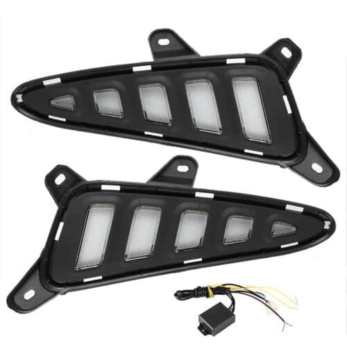 Signal Lamp LED Daytime Running Lights 2-Color Signal Lamp Fits for Toyota CHR C-HR 2016-2019 Daytime Running Light