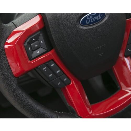 Steering Wheel Decoration Ring Large Frame Decal Cover Trim Sticker for Ford F150 Stylish Car Decorative Accessories Brand New