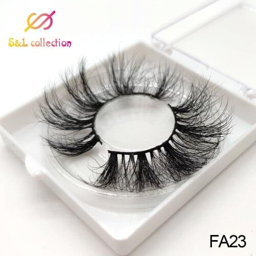 High quality 5D FULLY wholesale lashes mink 25mm lashes wholesale natural maquillaje make up free logo 25 mm mink eyelashes