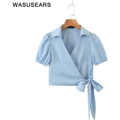 Женские рубашки с принтом Wasusears China At AliExpress