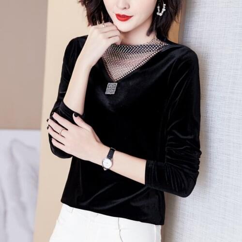 YIHERMI Black Blouses