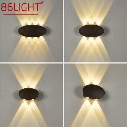 86LIGHT LED Wall Lamp Modern Outdoor Light Creative Sconce Waterproof Fixture For Home Corridor