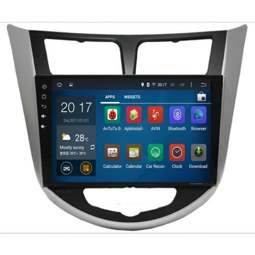 Android Car dvd gps player for Hyundai Solaris Verna Accent car headunit radio player navigation gps car dvd