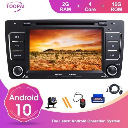 TOOPAI Android 10 For Skoda Octavia Yeti 2009-2013 Auto Radio GPS Navigation Car Multimedia Player Stereo Head Unit Car Radio