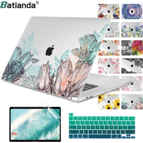 Floral Style Case For Macbook Air 11 12 Pro Retina13 15 Laptop Cover Bag Mac book 13.3 15"16 Touch bar A2338 Air 13 2020 A2337