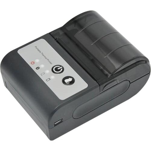 DC12V Power Android IOS Mini Bluetooth and USB 58MM Thermal Paper Portable Thermal Printer 80MM Printing Speed HCC-T2P