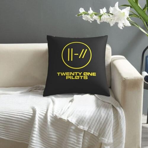 Twenty One Pilots pattern print Cushion Cover Decorative Pillowcase Chair Seat Square Car Pillow Cover Home Living Textile