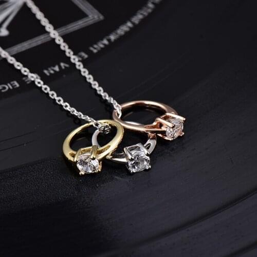 Designer Fashion 925 Sterling Silver Jewelry 3A Cubic Zirconia Party Necklace