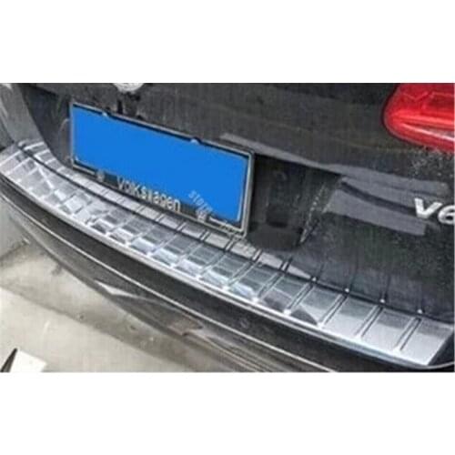 For 2003-2018 Volkswagen Touareg Car styling ABS plating Original factory Rear Bumper Protector Sill rear styling