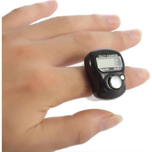 Mini Stitch Marker And Row Finger Counter Electronic Digital Tally Counter For Sewing Knitting Weave Tool LCD Screen Display